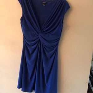 Chaps Royal Blue Dress Size Petite Large